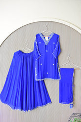 Tara Handcrafted Chinon Mirror Work Set