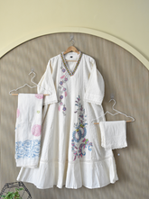 Blush Ivory - Plus size Anarkali suit