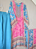 Zunaira Luxe Bloom Pakistani Style – 3-Piece Crepe Suit Set