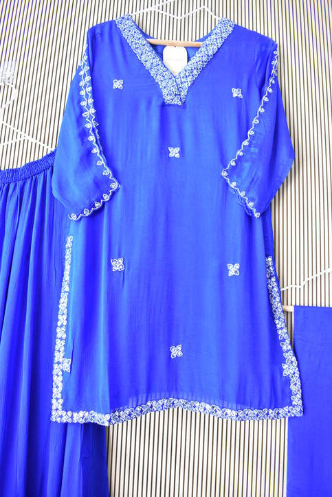 Tara Handcrafted Chinon Mirror Work Set